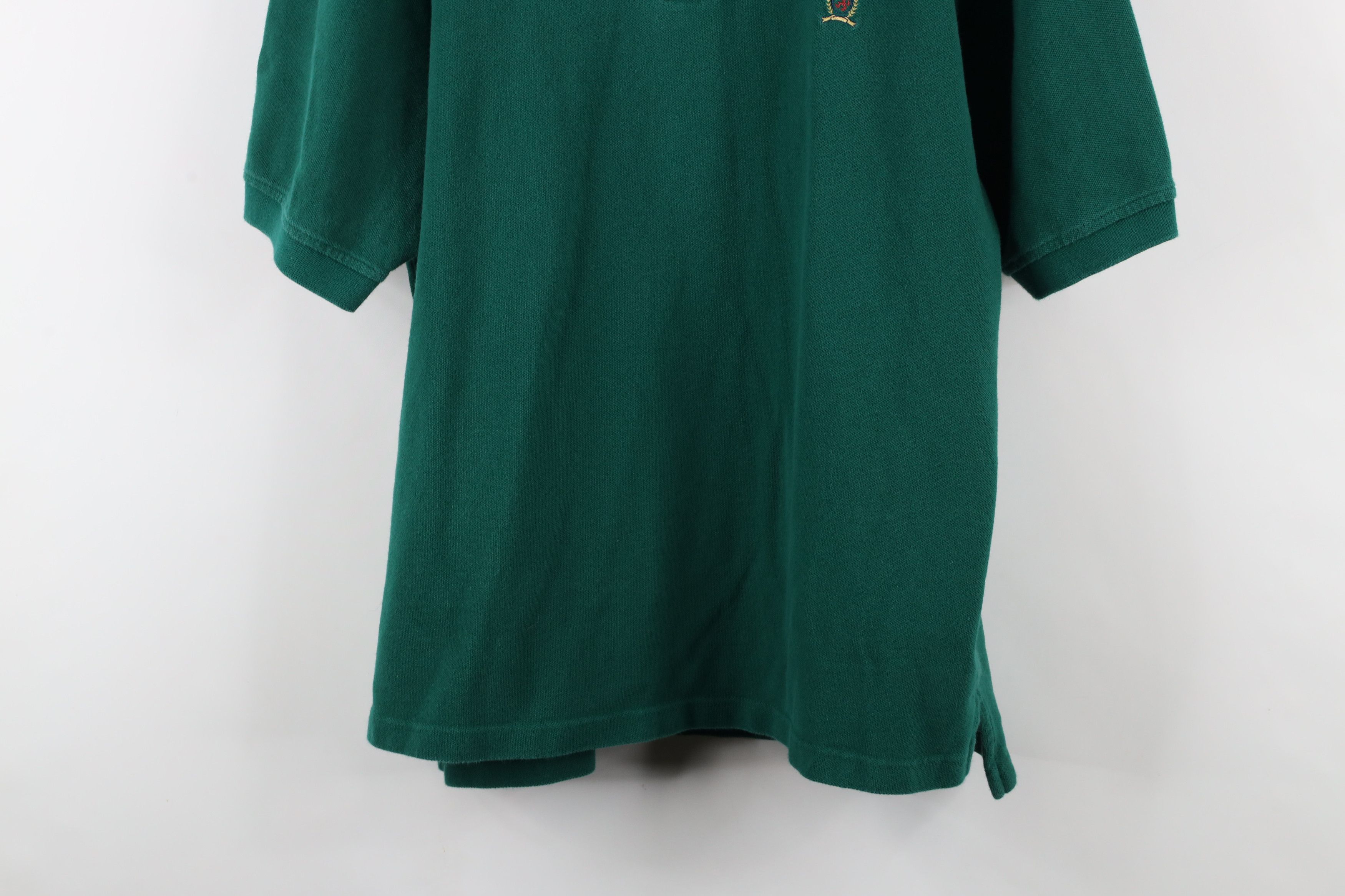 Tommy Hilfiger × Vintage Vintage 90s Tommy Hilfiger Pique Cotton Polo Shirt Green Size US XL / EU 56 / 4 - 3 Thumbnail