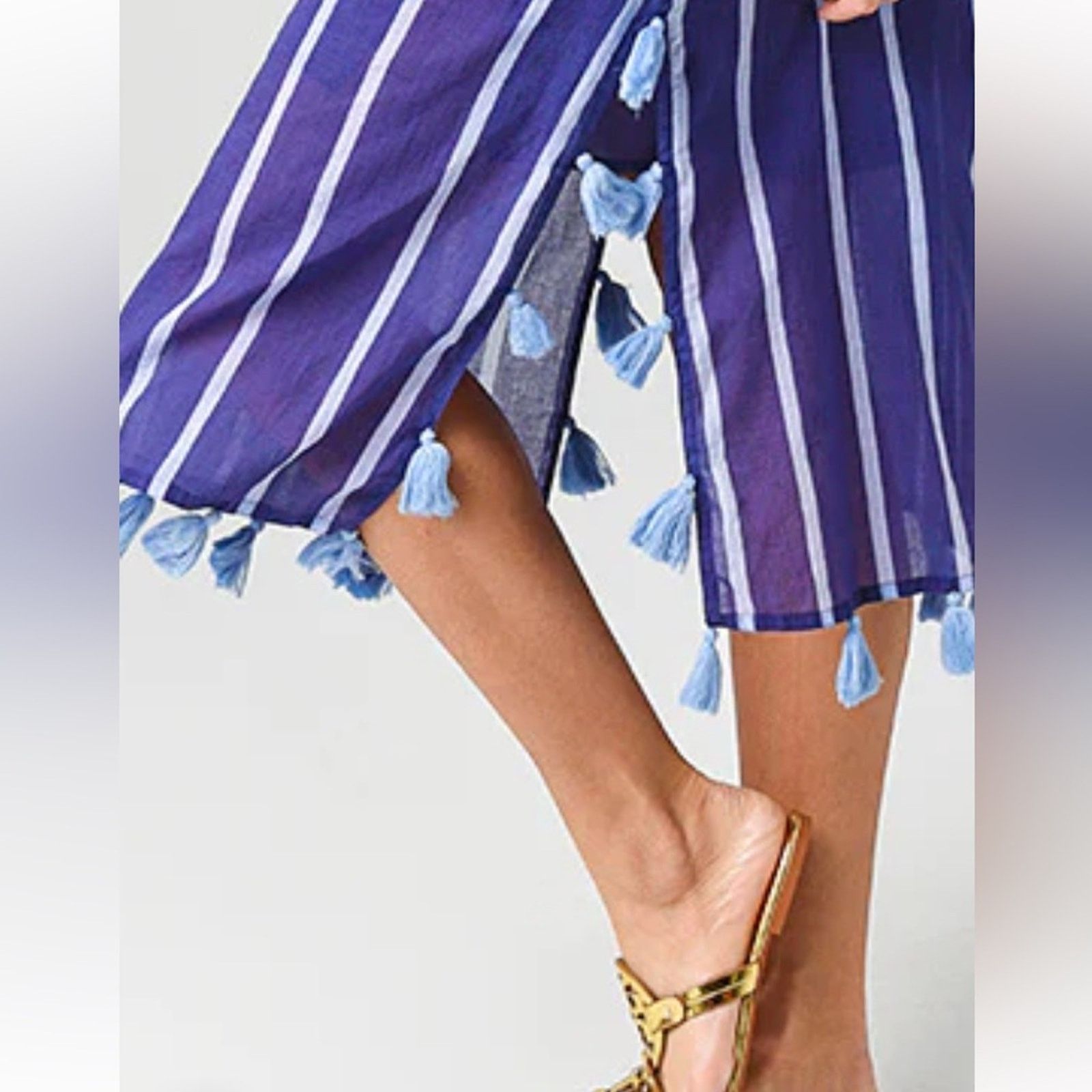 Oliphant NEW $285 OLIPHANT Women's Zedi Tassel Kaftan Small NWT Size S / US 4 / IT 40 - 9 Thumbnail