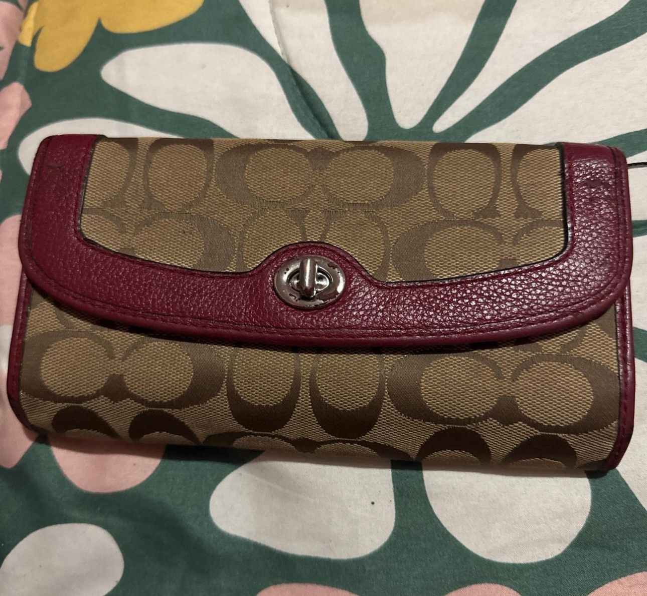 Coach Red and brown vintage handle coach bag and wallet set Size ONE SIZE - 4 Thumbnail