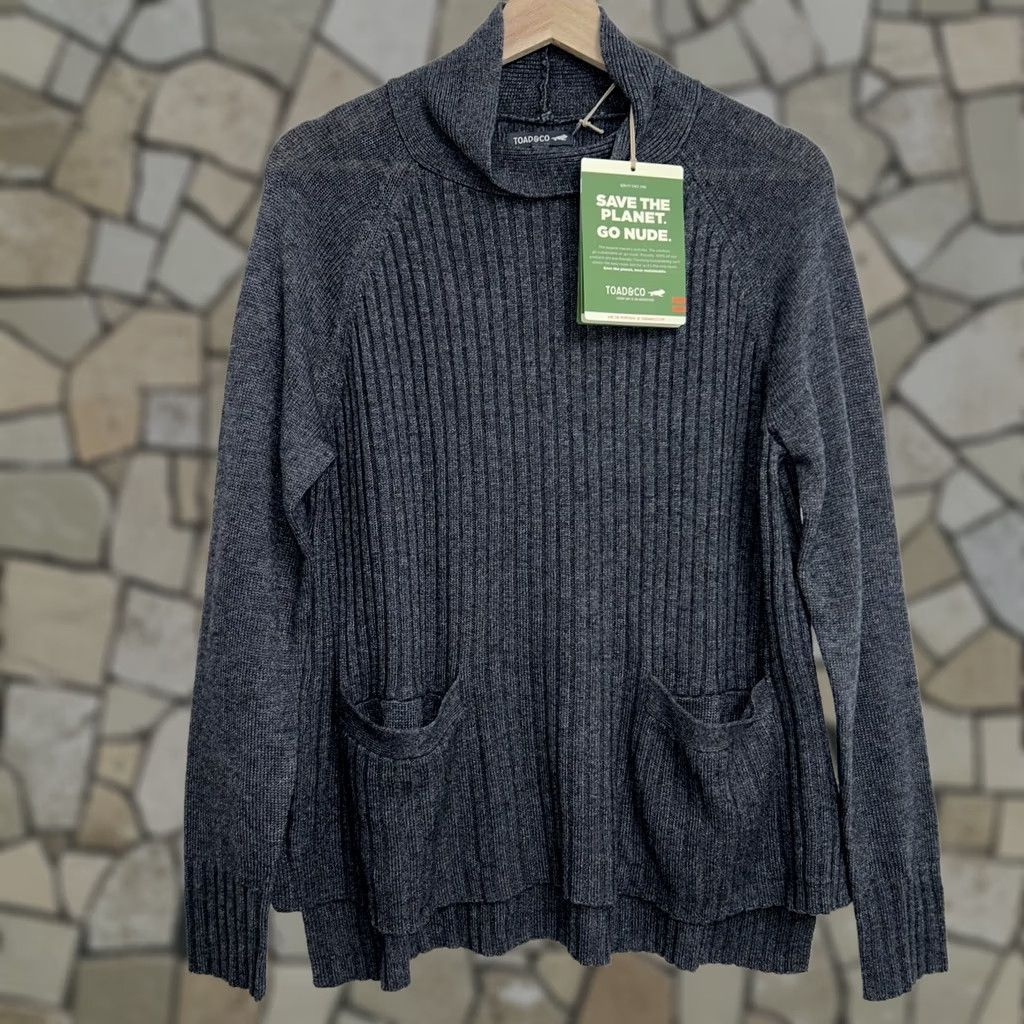 Toad&Co Toad&Co Clementine Mockneck Charcoal Heather Gray Sweater Women’s S Size S / US 4 / IT 40 - 1 Thumbnail