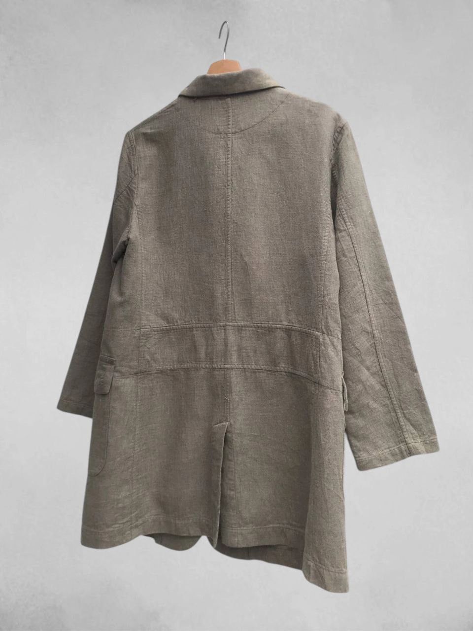 Issey Miyake Unisex Plantation Linen Blend Marled Coat Size M / US 6-8 / IT 42-44 - 8 Thumbnail