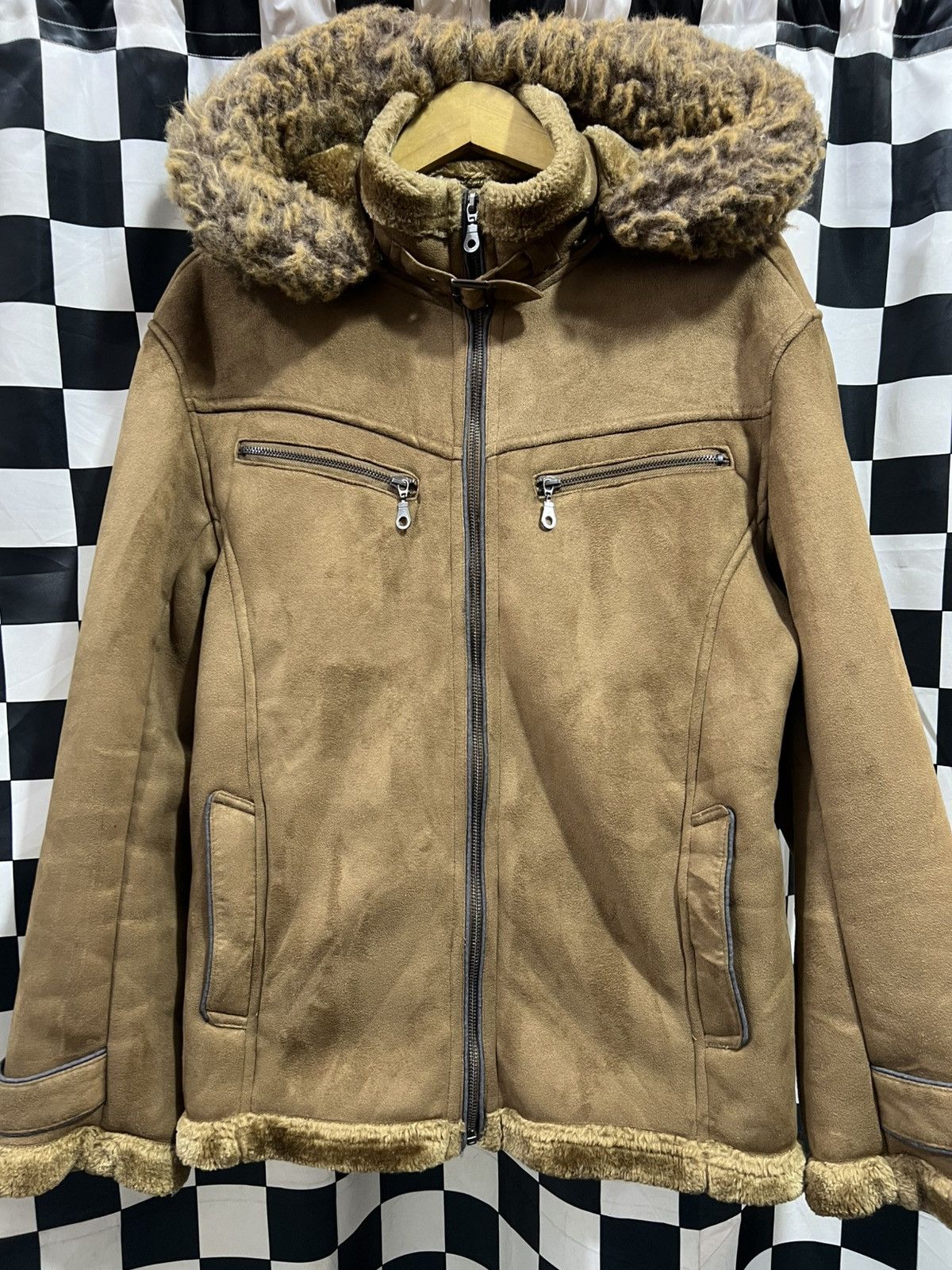 Japanese Brand Thruxton Shearling Fur Jacket Size US M / EU 48-50 / 2 - 1 Thumbnail