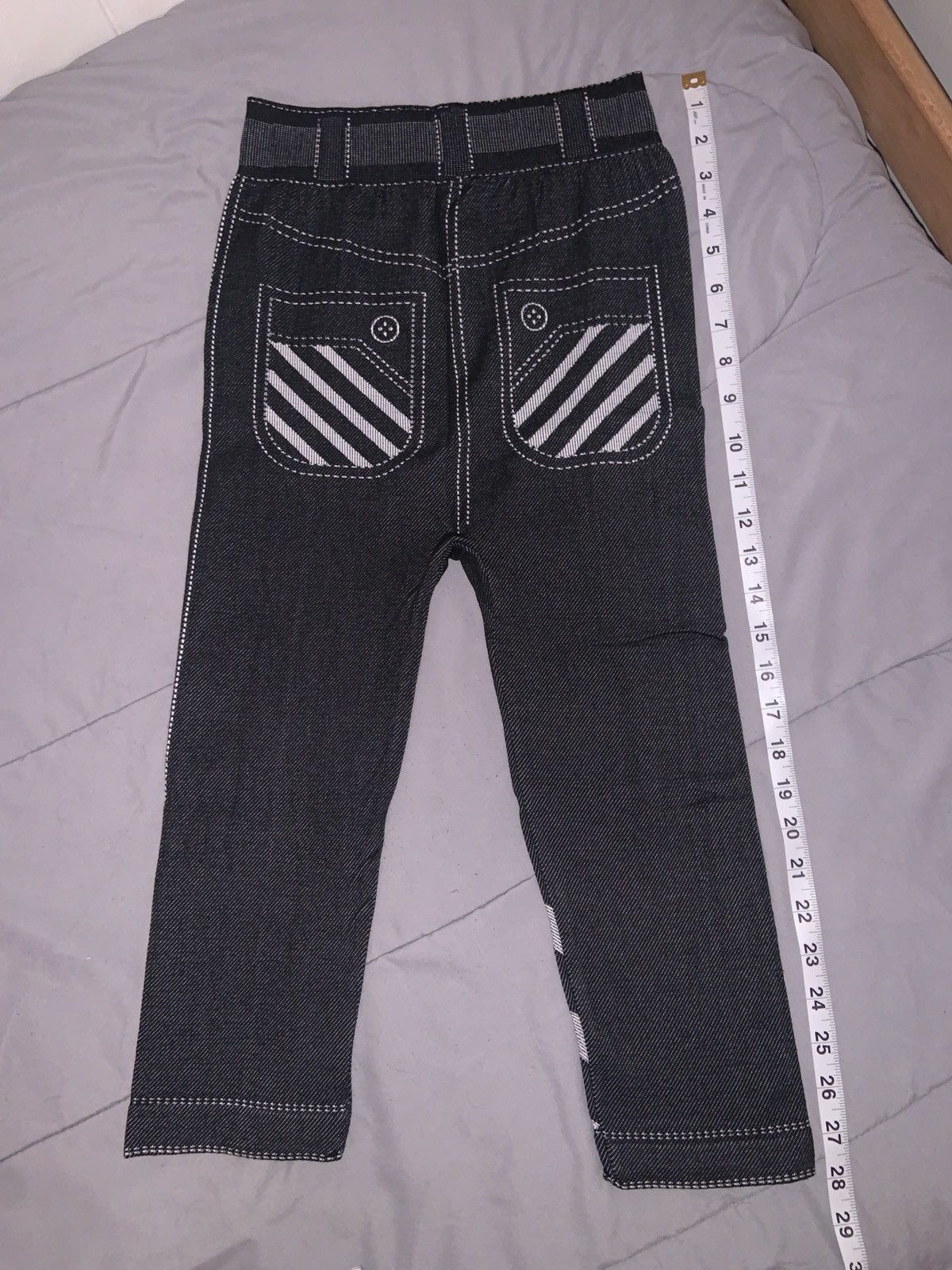 Other Woman’s leggings - Black Jean graphic - very stretchy Size 22" - 2 Thumbnail