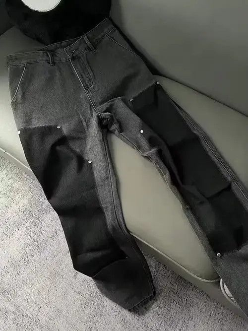 Jean double knee faded carpenter pants Size US 32 / EU 48 - 4 Thumbnail