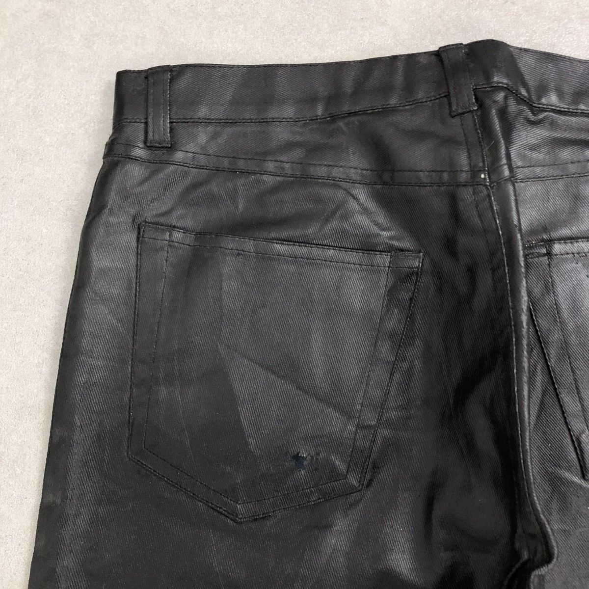 If Six Was Nine 🇯🇵 2000s Nationality + Name Grosbec Waxed Coated Jeans Pants Size US 30 / EU 46 - 12 Thumbnail