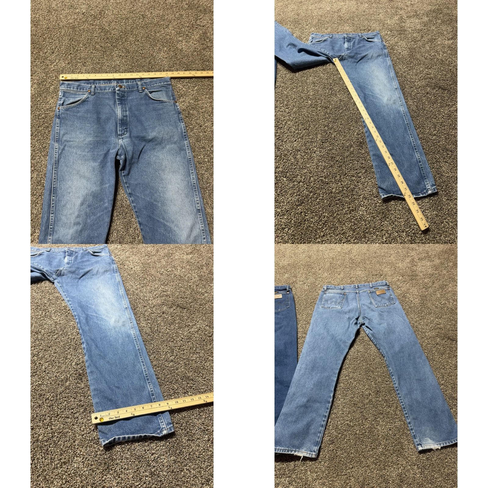 Wrangler Wrangler 13MWZ Cowboy Bootcut Jeans Men Size 36X32 & 35X32 Blue Denim 36in Waist 13MWZ Wrangler Cowboy Cut Mexico Lot Of 2 Size US 32 / EU 48 - 9 Thumbnail