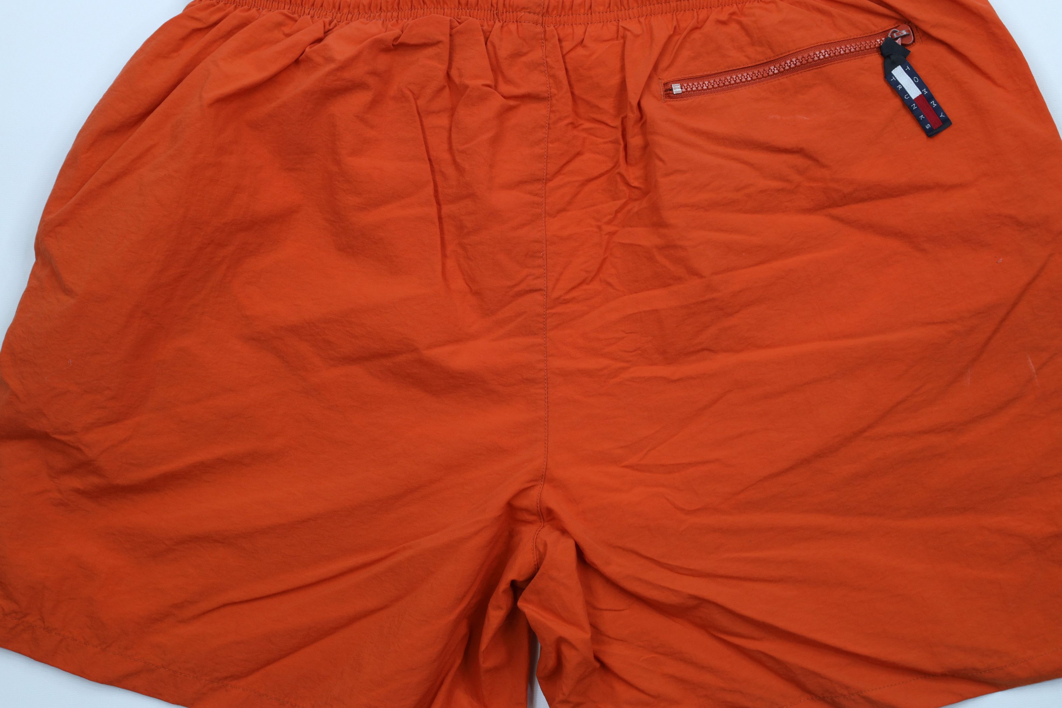 Tommy Hilfiger × Vintage Vintage 90s Tommy Hilfiger Above Knee Shorts Trunks Orange Size US 36 / EU 52 - 13 Thumbnail