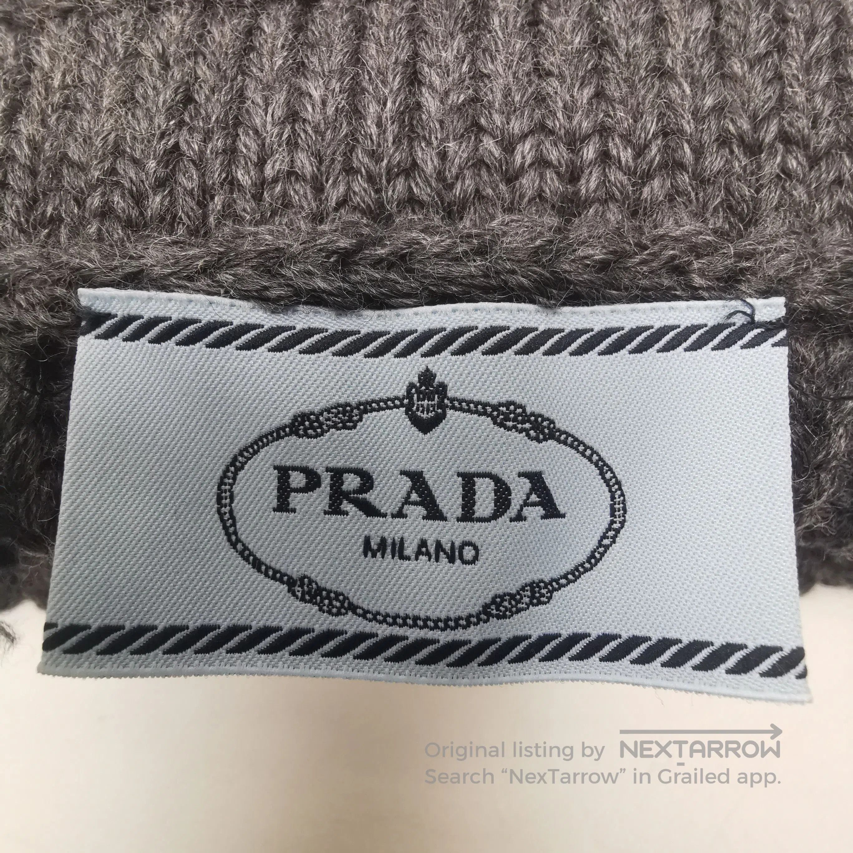 Prada Prada Contrast Wool Skirt . Size 39" - 4 Thumbnail