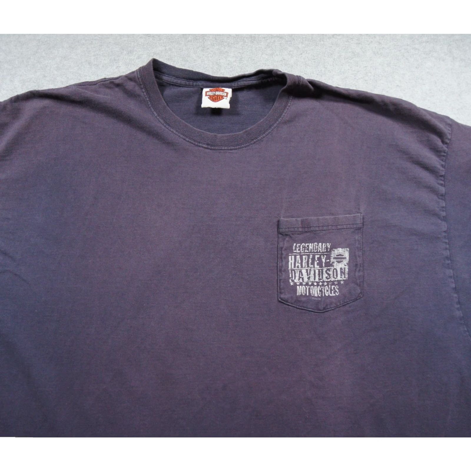 Harley Davidson Harley-Davidson Shirt Mens 3XL XXXL Blue Motorcycle Tee Biker Chicago Faded Logo Graphic Print Casual Shirt Mens Size US XXL / EU 58 / 5 - 5 Thumbnail