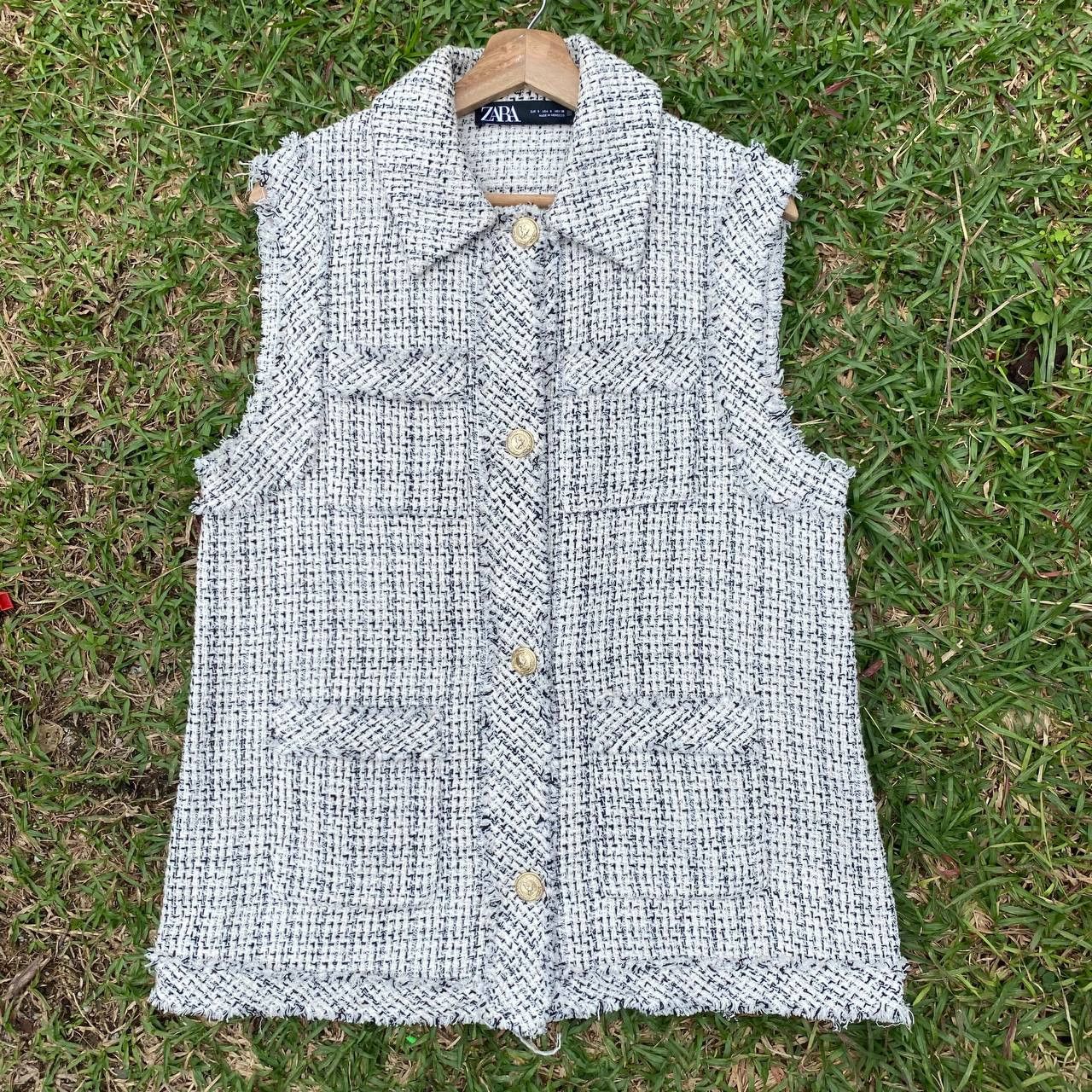 Zara store tweed vest