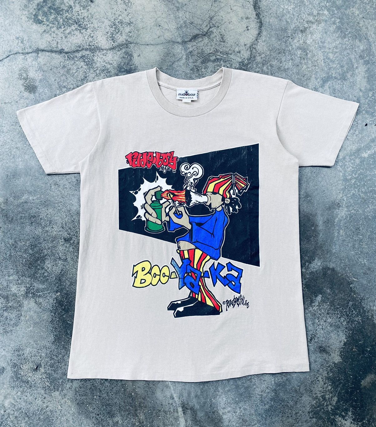 Vintage Vintage 90s Rude Boy Bco Ya Ka Rare Tees Size US L / EU 52-54 / 3 - 1 Thumbnail
