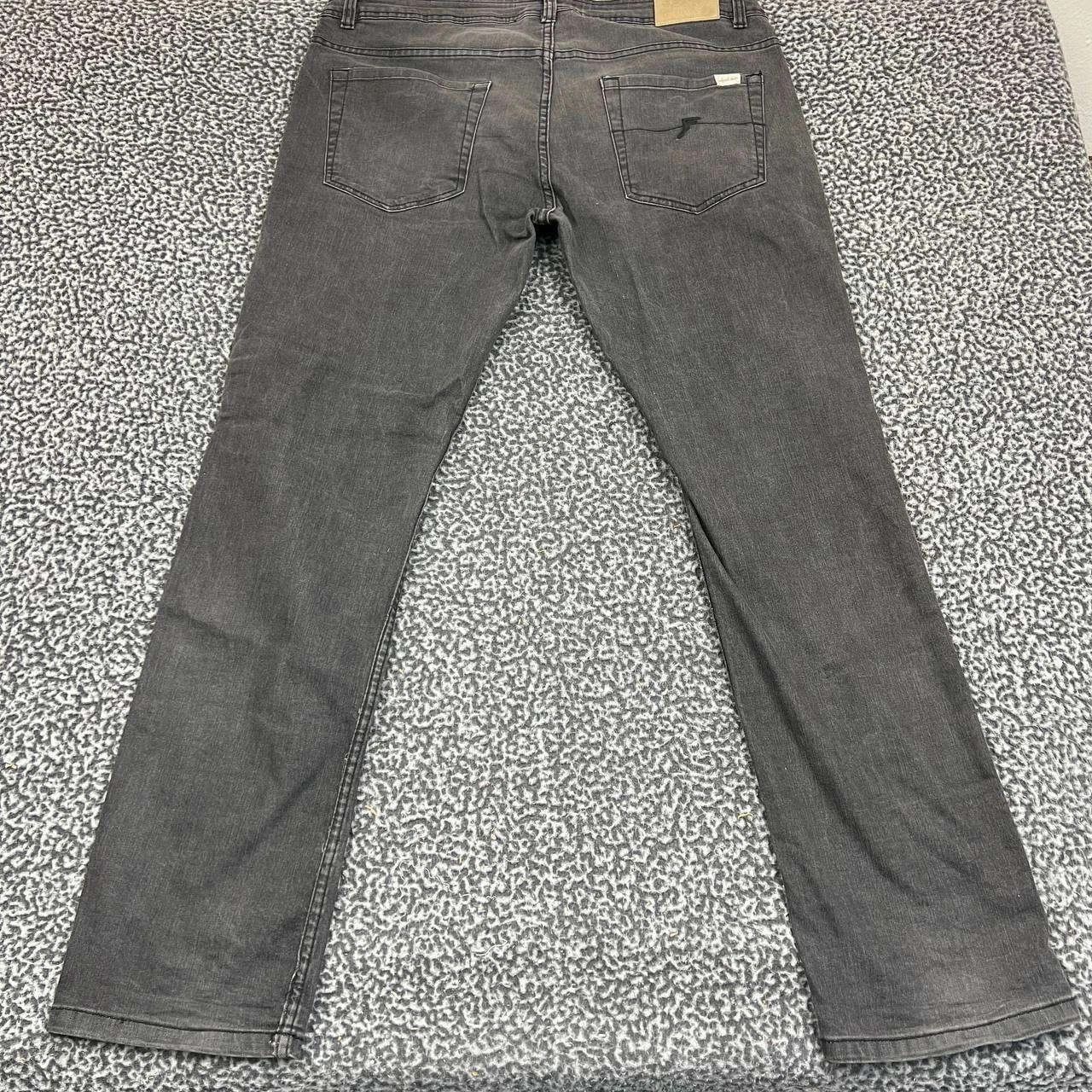 Other Footprint Manufacture Jeans Men 36x33 Black Denim Pants Size US 36 / EU 52 - 2 Thumbnail