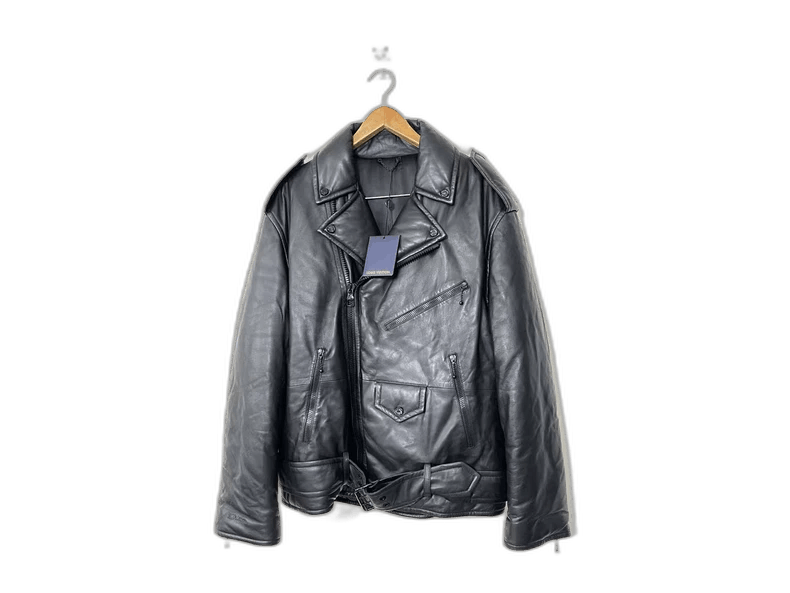 Louis Vuitton Louis Vuitton Black Leather Biker Jacket Size US L / EU 52-54 / 3 - 1 Thumbnail