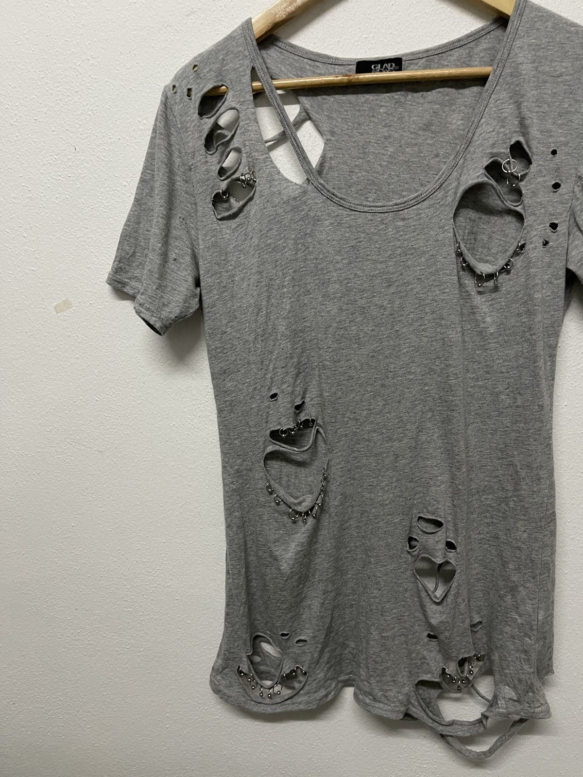 Japanese Brand × Seditionaries 2000s GLAD NEWS DISTRESSED DESIGN RARE Size M / US 6-8 / IT 42-44 - 3 Thumbnail