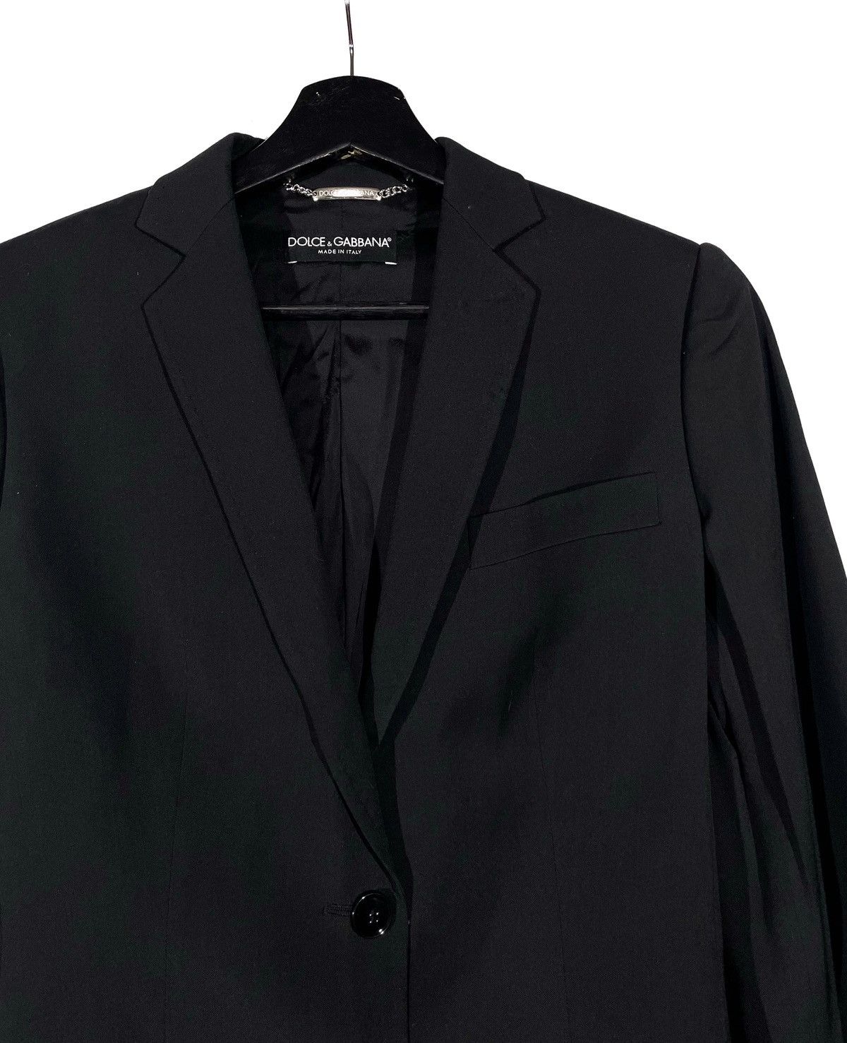 Dolce & Gabbana DG Basic Wool Business Blazer Black Women Italy Size 38 Lux Size XS / US 0-2 / IT 36-38 - 3 Thumbnail