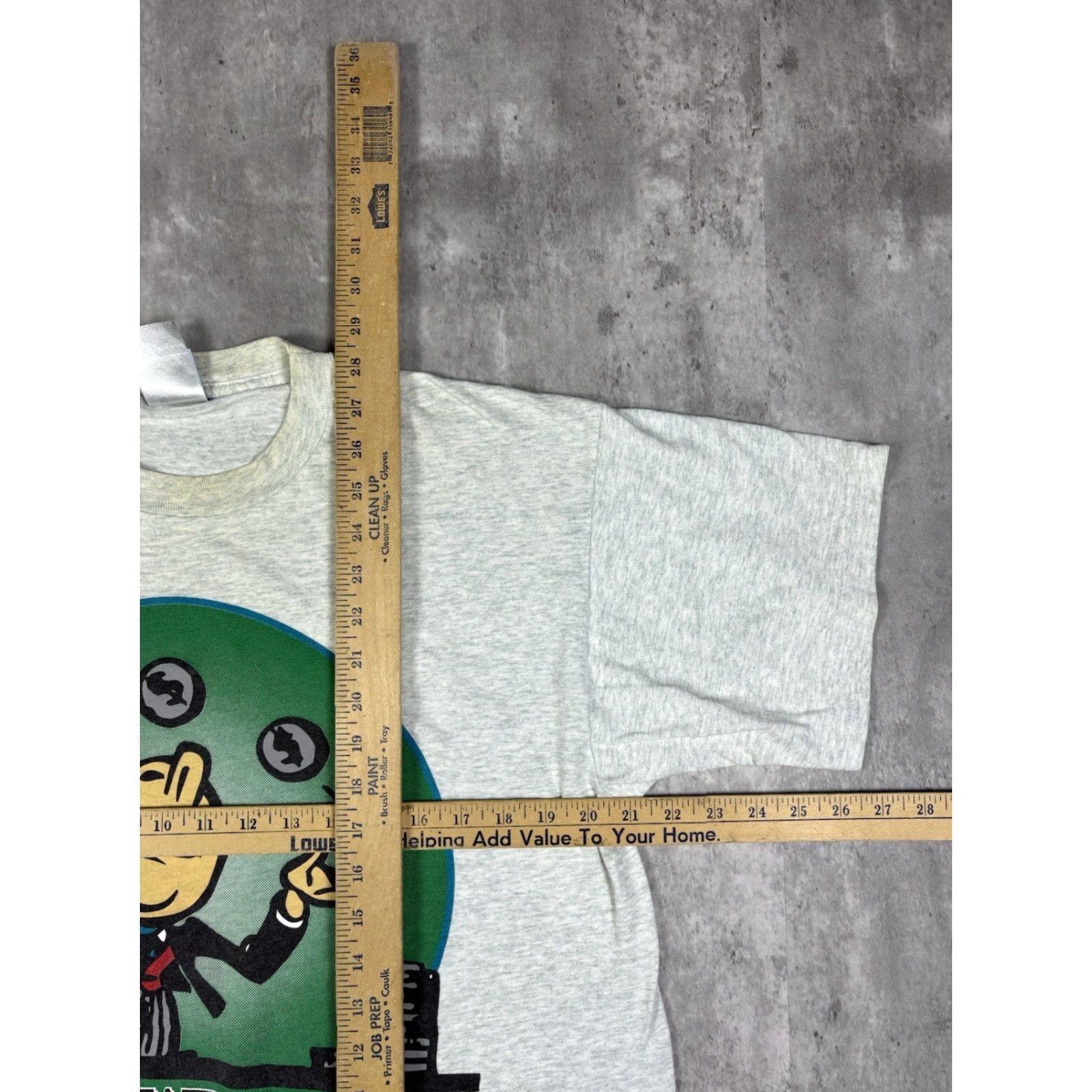 Fruit Of The Loom VINTAGE Funny 90s Dad tee Shirt Men's L Gray Fruit of the Loom Crew Neck Cotton Graphic Print Short Sleeve Size US L / EU 52-54 / 3 - 6 Thumbnail