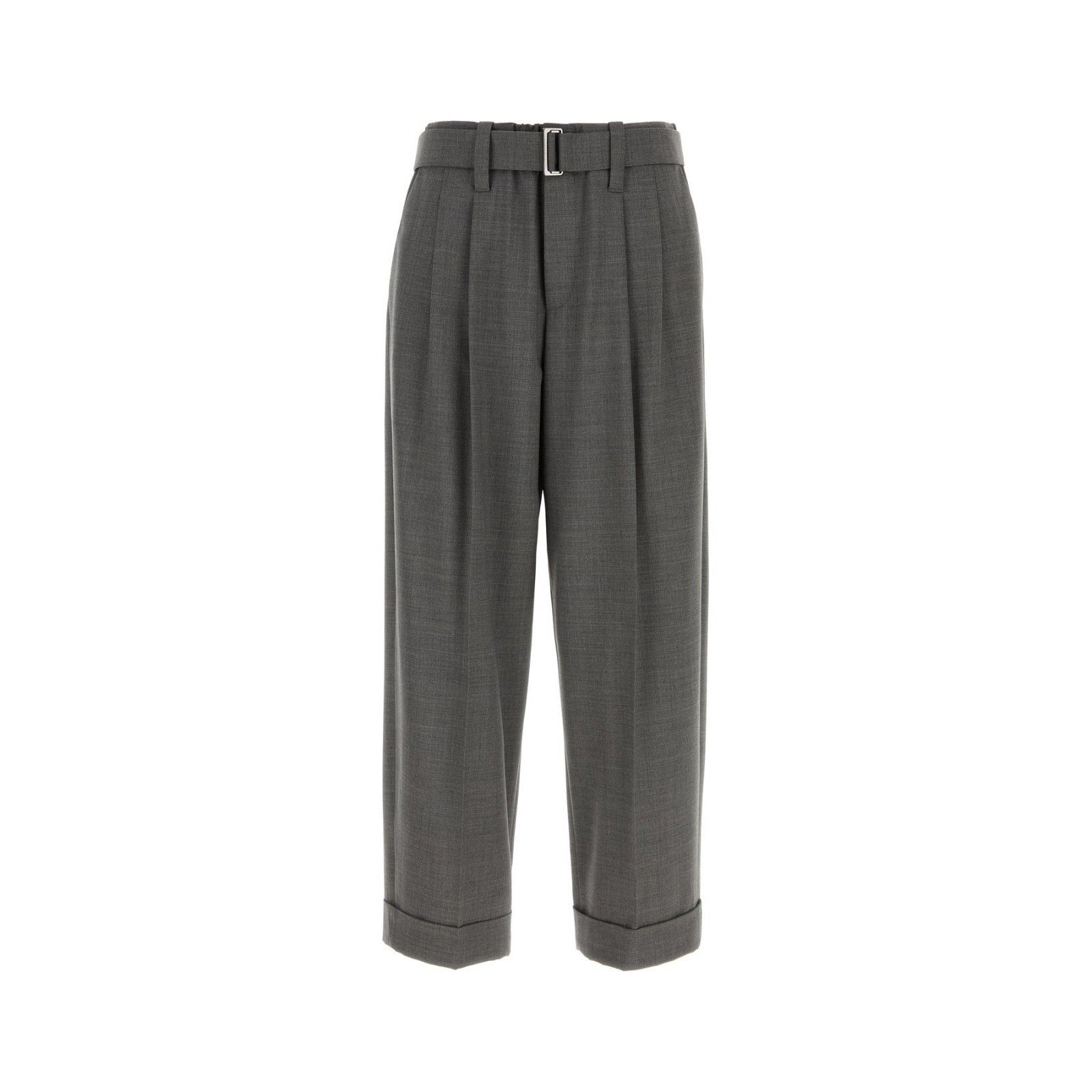 Brunello Cucinelli BRUNELLO CUCINELLI Gray Stretch Wool Pants New & Authentic ( Size 27" / US 4 / IT 40 - 1 Thumbnail