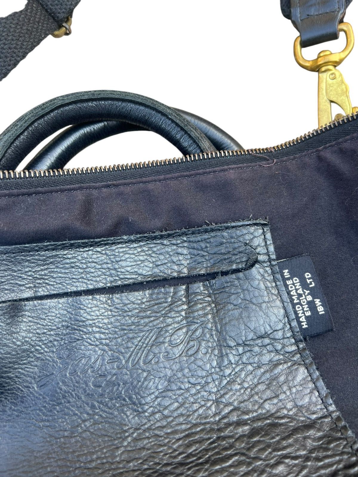 Jas MB Jas - M.B. London Patina Leather Camouflage 2 Way Bag Size ONE SIZE - 24 Thumbnail