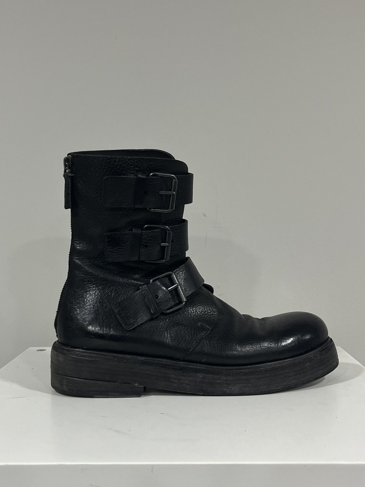 Marsell Triple Buckle Boot Black. Size 40 Size US 10 / IT 40 - 6 Thumbnail