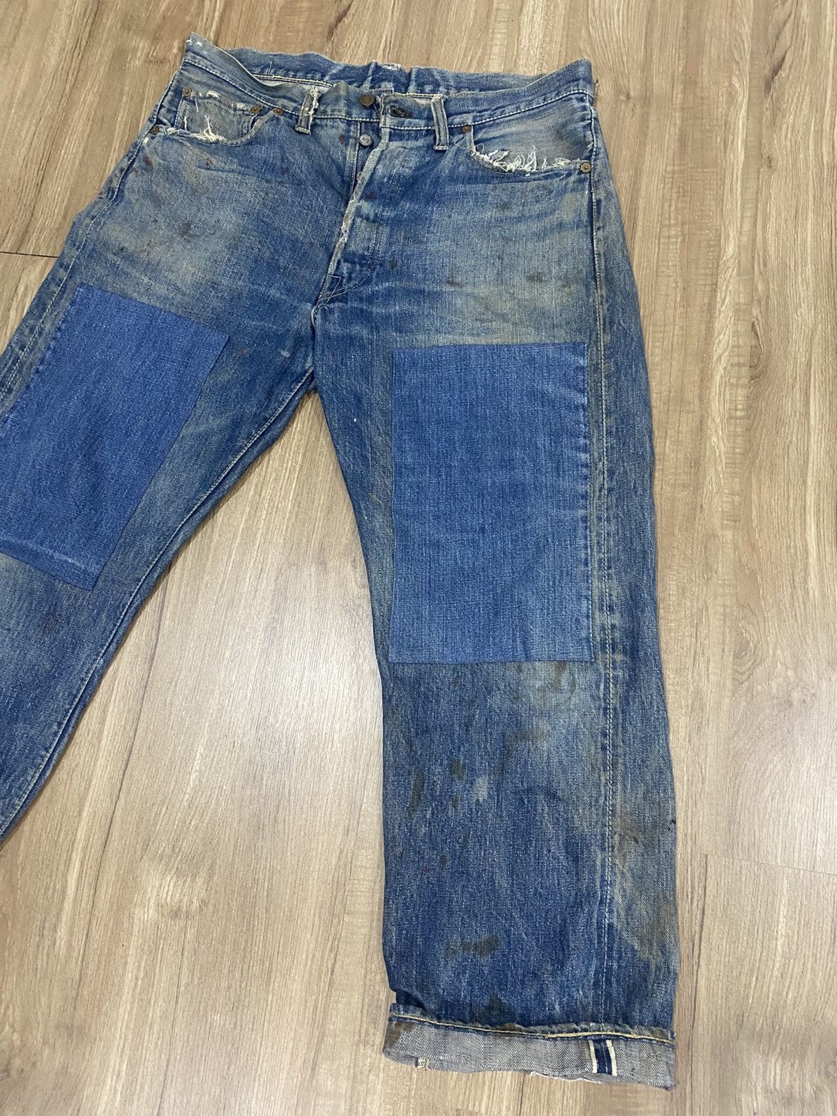Levi's True Vintage rare Levis 1947 one sided red tab jeans big E Size US 36 / EU 52 - 3 Thumbnail