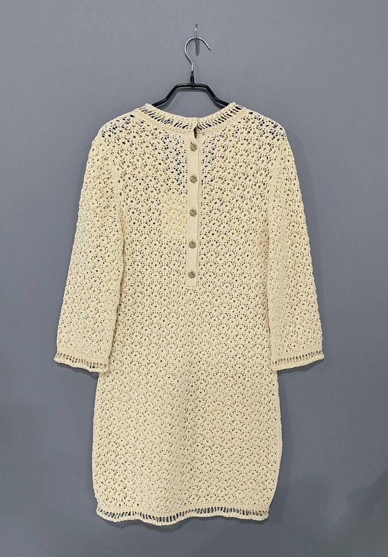 Chanel Chanel Hollow-out knit dress 2504-Nextarrow Size XS / US 0-2 / IT 36-38 - 3 Thumbnail