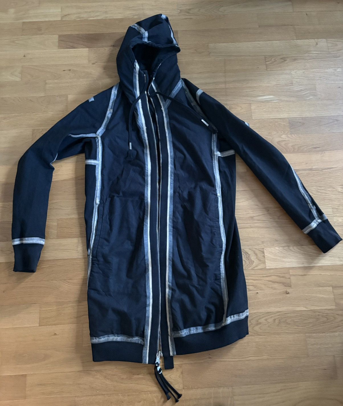 Boris Bidjan Saberi AW15 BORIS BIDJAN SABERI BLOOD RED 2 IN 1 COAT