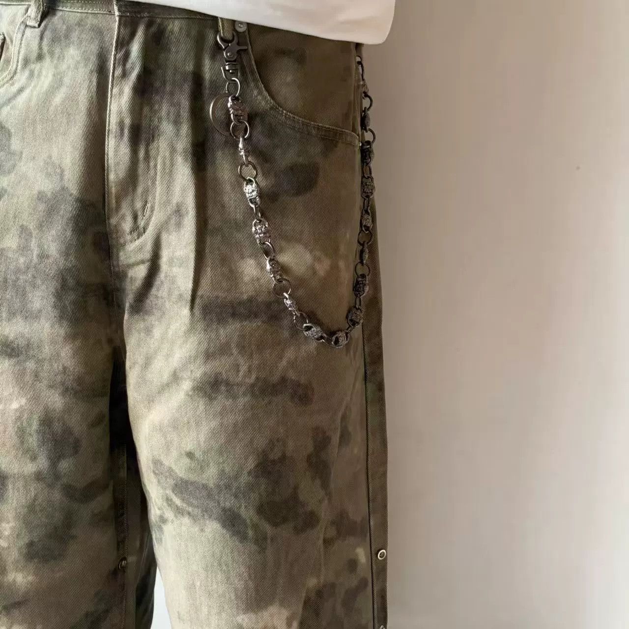 Vintage Retro hip-hop punk style jeans waist chain Size ONE SIZE - 5 Thumbnail