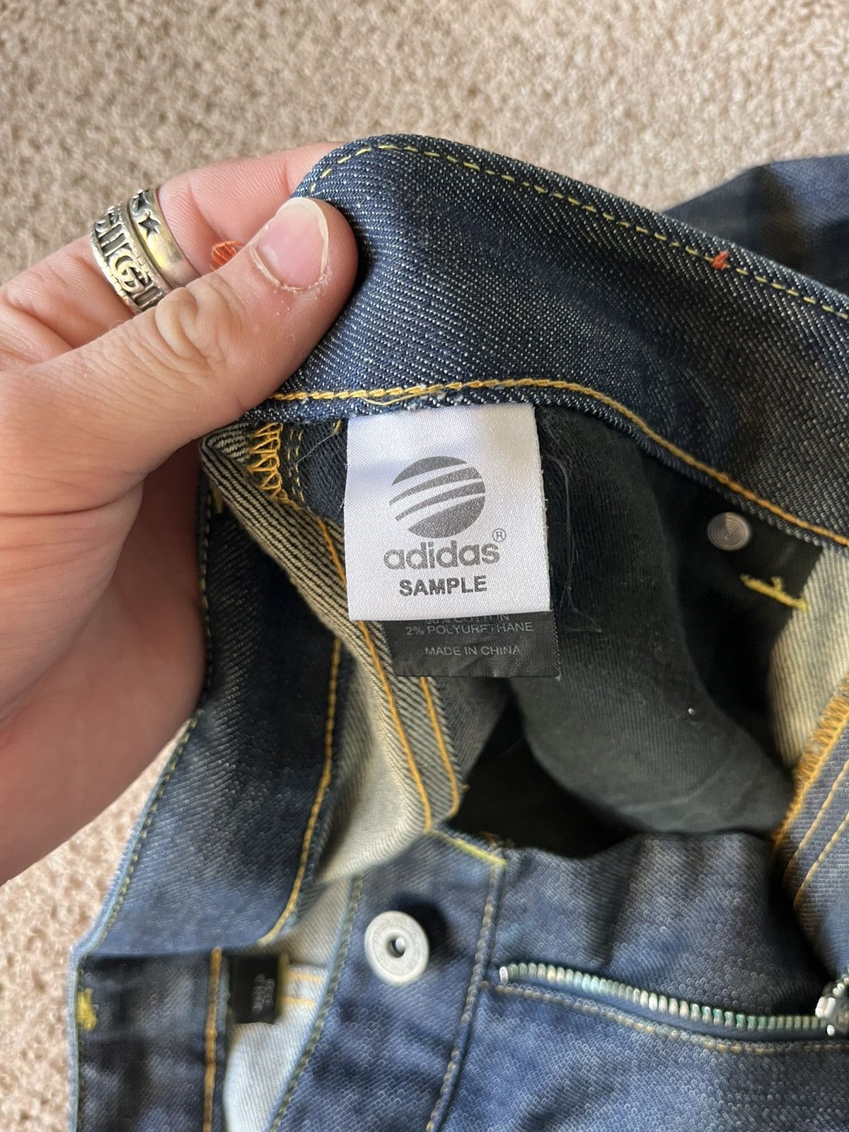 Adidas × Y-3 × Yohji Yamamoto SAMPLE Adidas Y-3 Yohji Yamamoto Denim Size 27" / US 4 / IT 40 - 4 Thumbnail