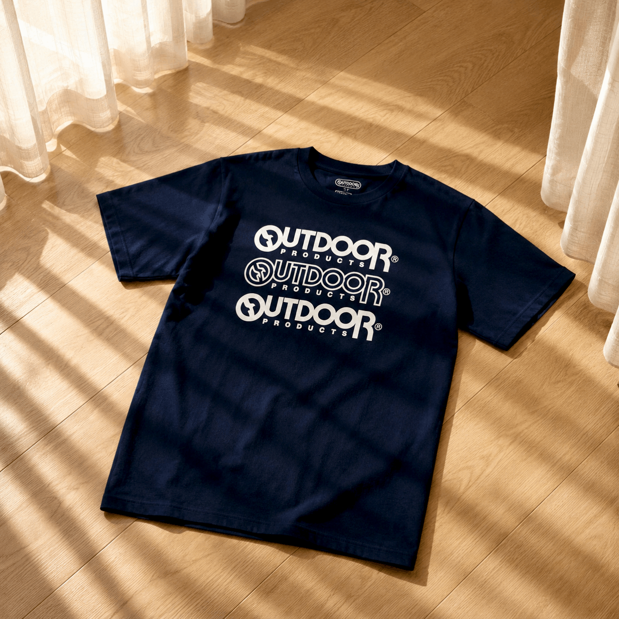 Japanese Brand Outdoor Products Japan Dark Blur Tee Shirt ( L ) Size US L / EU 52-54 / 3 - 1 Thumbnail