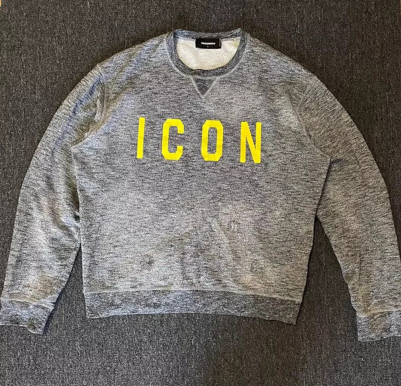 Dsquared2 DSquared2 Icon Distressed Gray Sweatshirt-yf Size US L / EU 52-54 / 3 - 1 Thumbnail