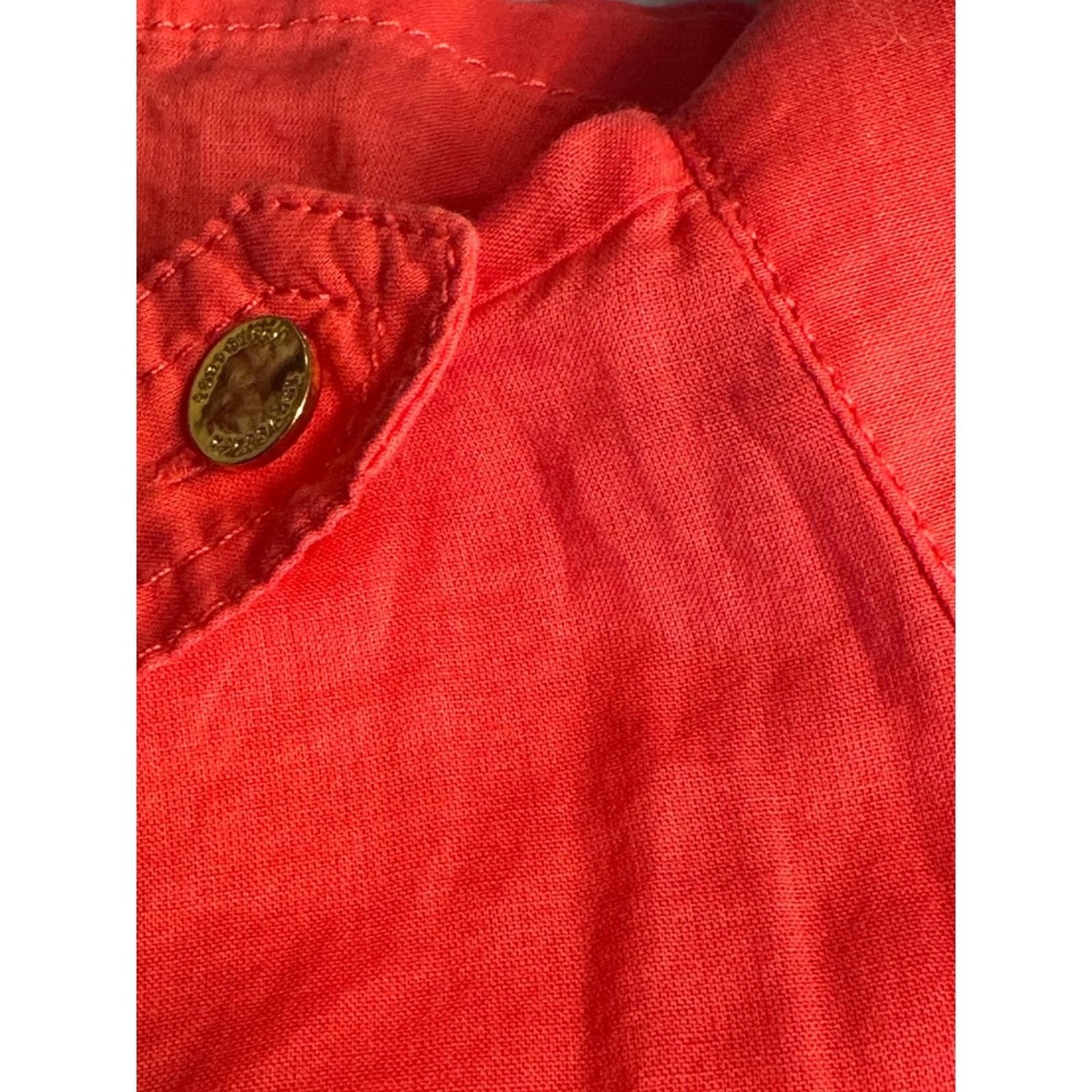 Tory Burch Tory Burch Orange Button Down Long Sleeve Shirt Blouse Top Size XS / US 0-2 / IT 36-38 - 7 Thumbnail