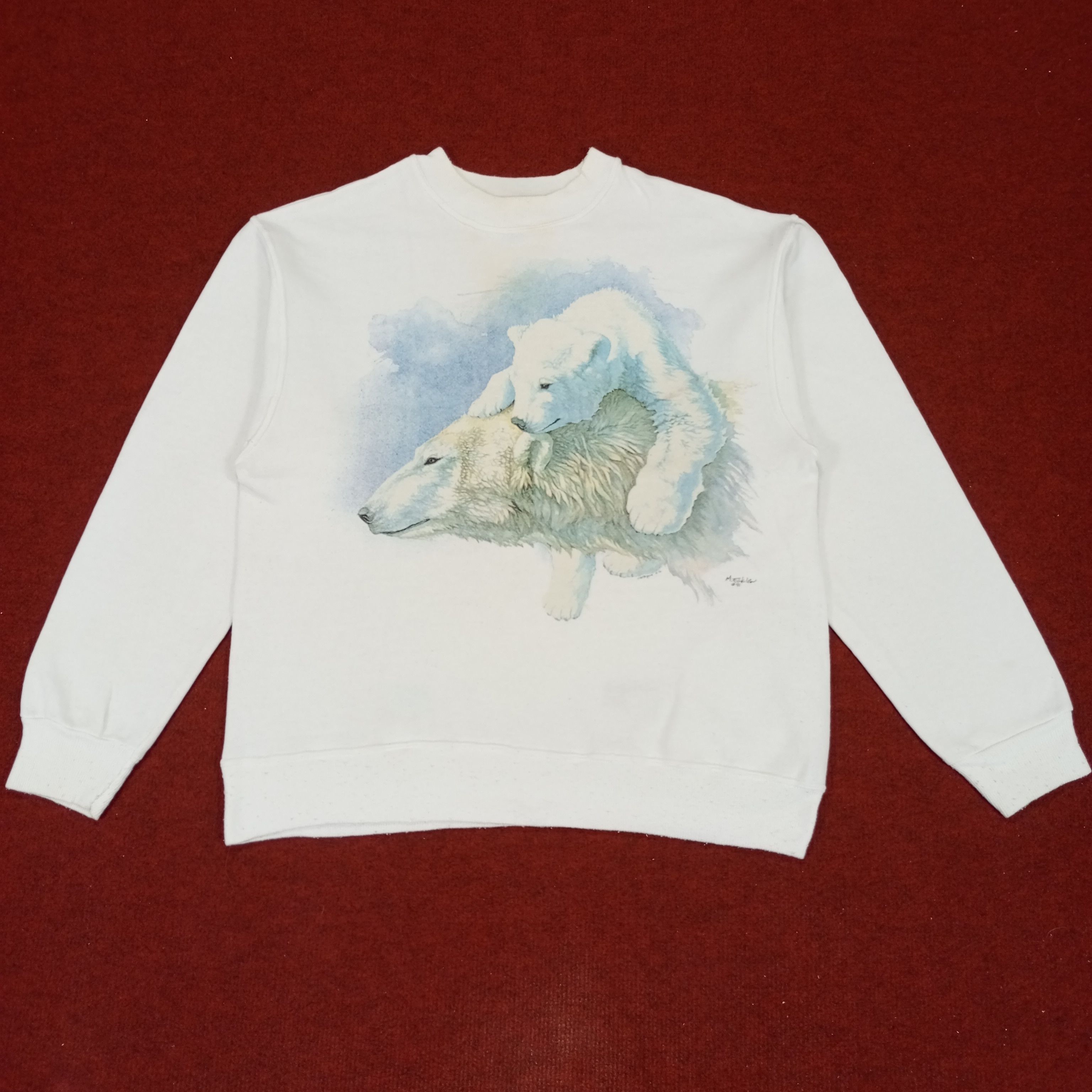 Vintage Animal Habitat Style Vintage Hanes Sweatshirt Size US S / EU 44-46 / 1 - 1 Thumbnail