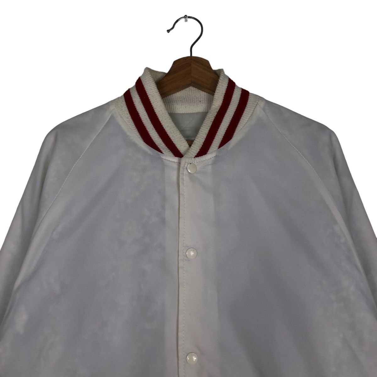 Japanese Brand 🔥Vtg Bomber Jacket Satin Delong Made in USA Size US XL / EU 56 / 4 - 3 Thumbnail