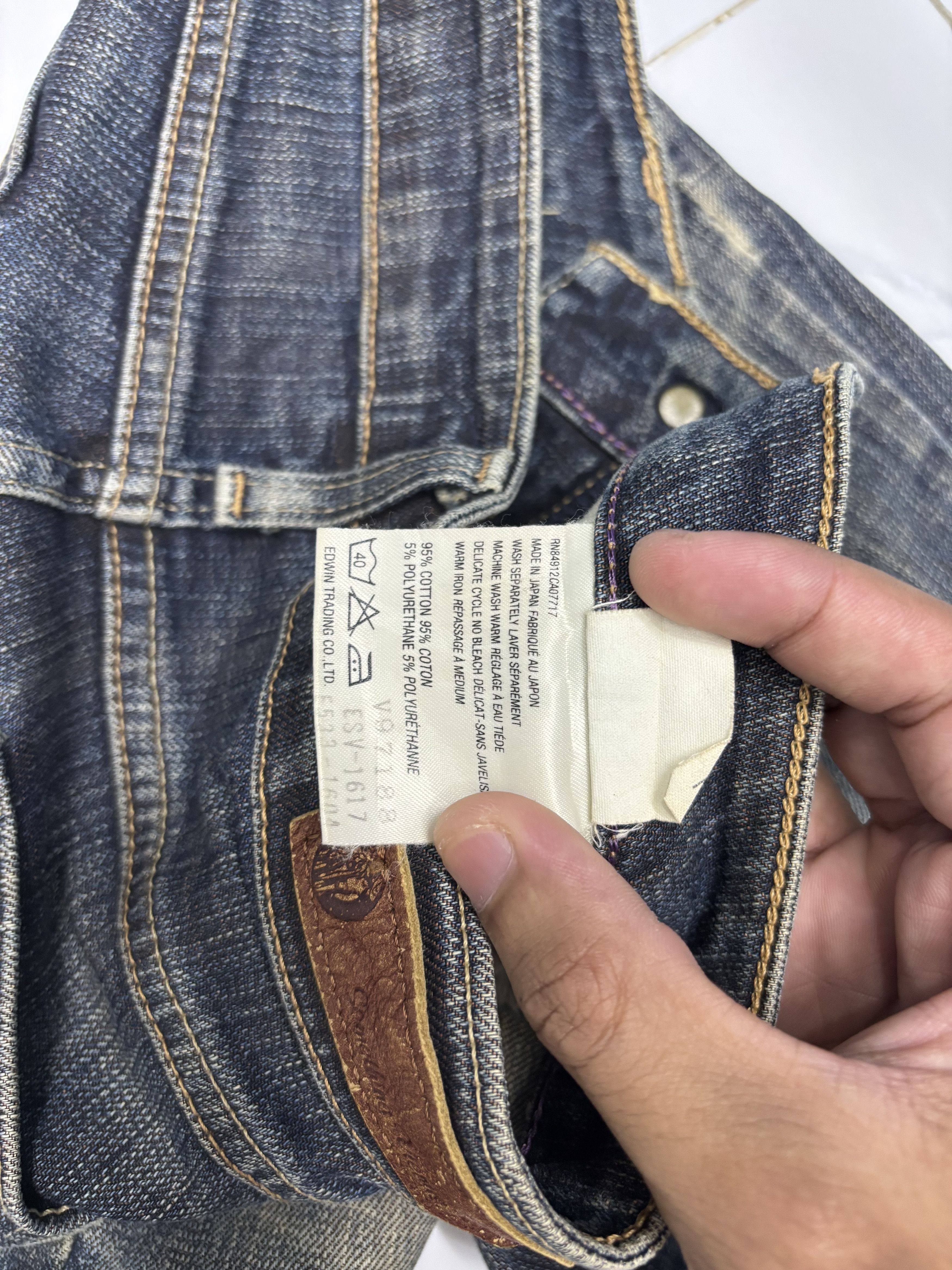 If Six Was Nine 💥VIENUS JEAN FLARED EDWIN SOMETHING BOOTCUT DENIM JEANS Size 26" / US 2 / IT 38 - 10 Thumbnail