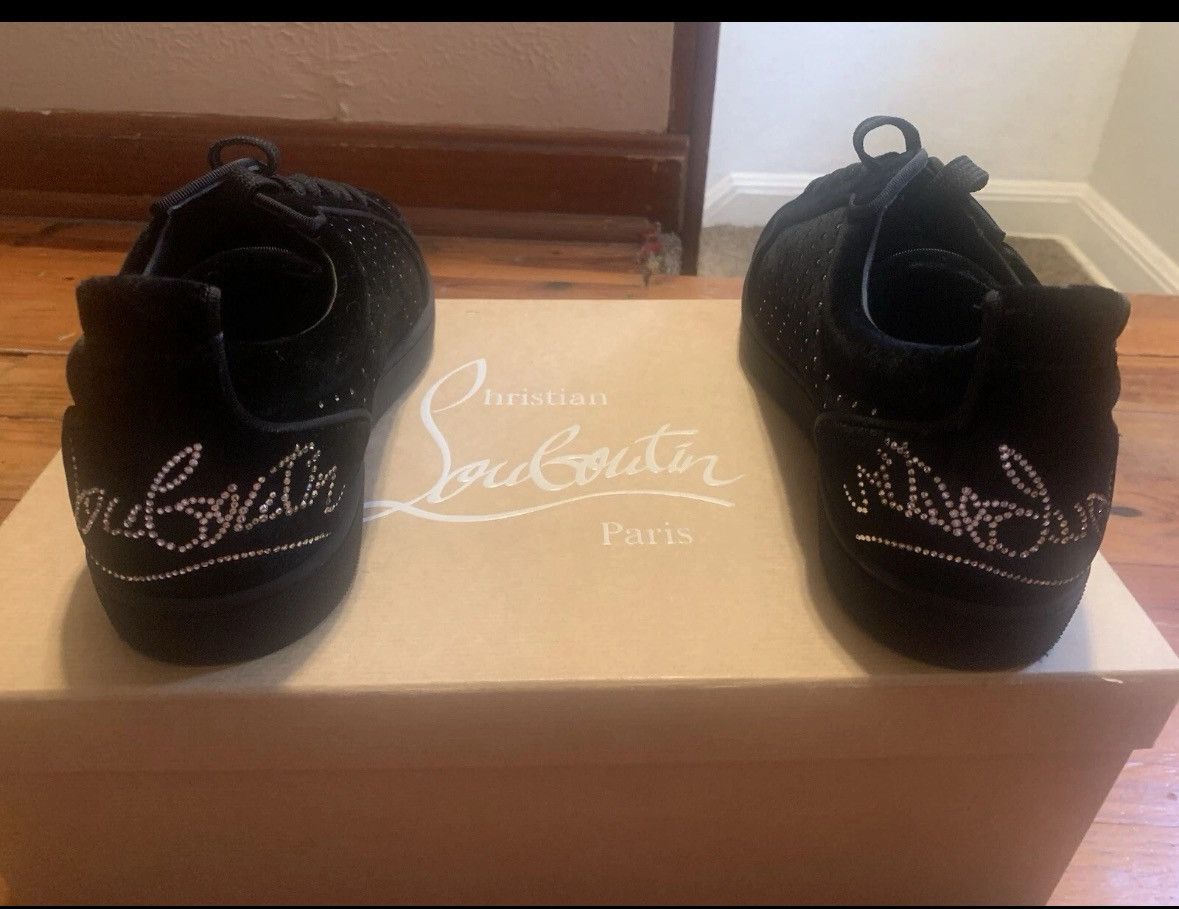 Christian Louboutin Christian Louboutin Fun Louis Junior “Plum Strass” sneakers. Size US 8 / EU 41 - 8 Thumbnail