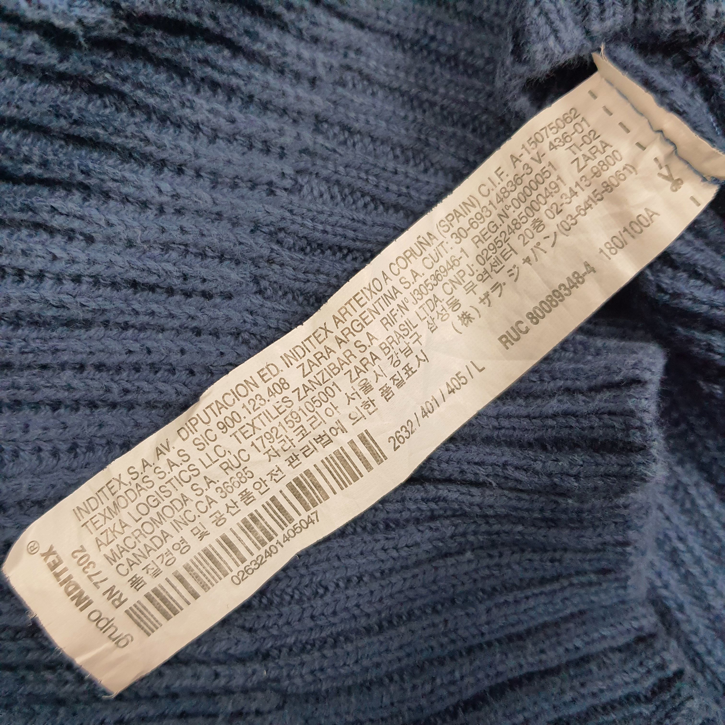 Vintage × Zara Vintage Zara Designer Knitted Custom Logo Sweatshirt C229N16 Size US M / EU 48-50 / 2 - 5 Thumbnail