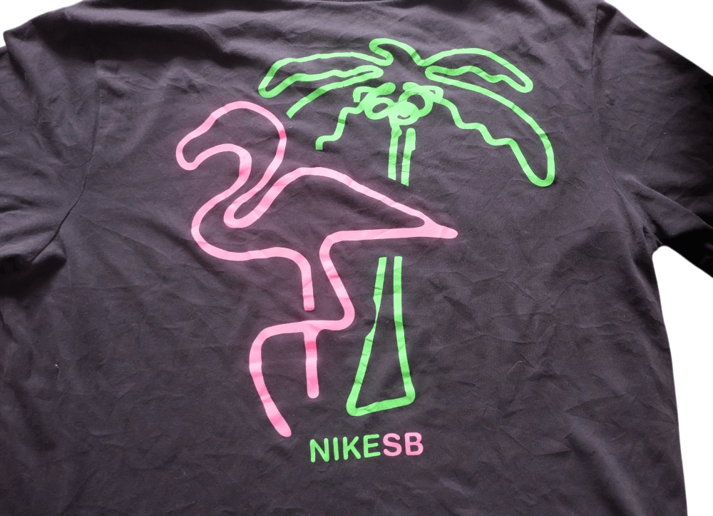 Nike SB Nike SB T-Shirt Black Neon Back Graphic Dri-FIT Size US L / EU 52-54 / 3 - 2 Thumbnail