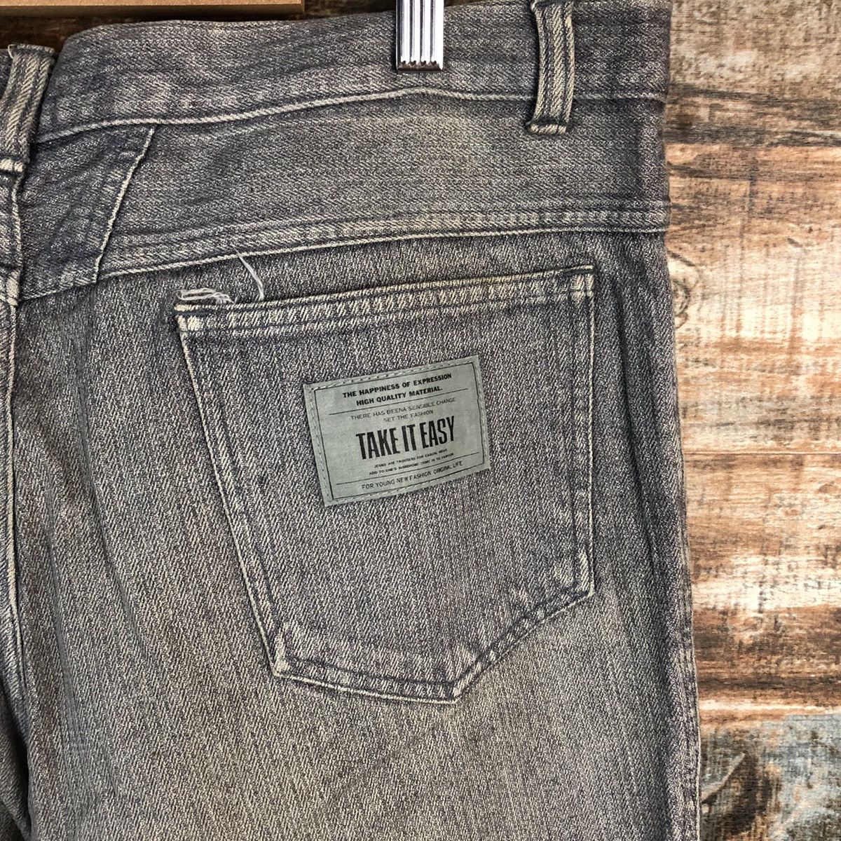 Japanese Brand × Vintage Take It Easy Grey Casual Pants #A1436 Size US 36 / EU 52 - 17 Thumbnail