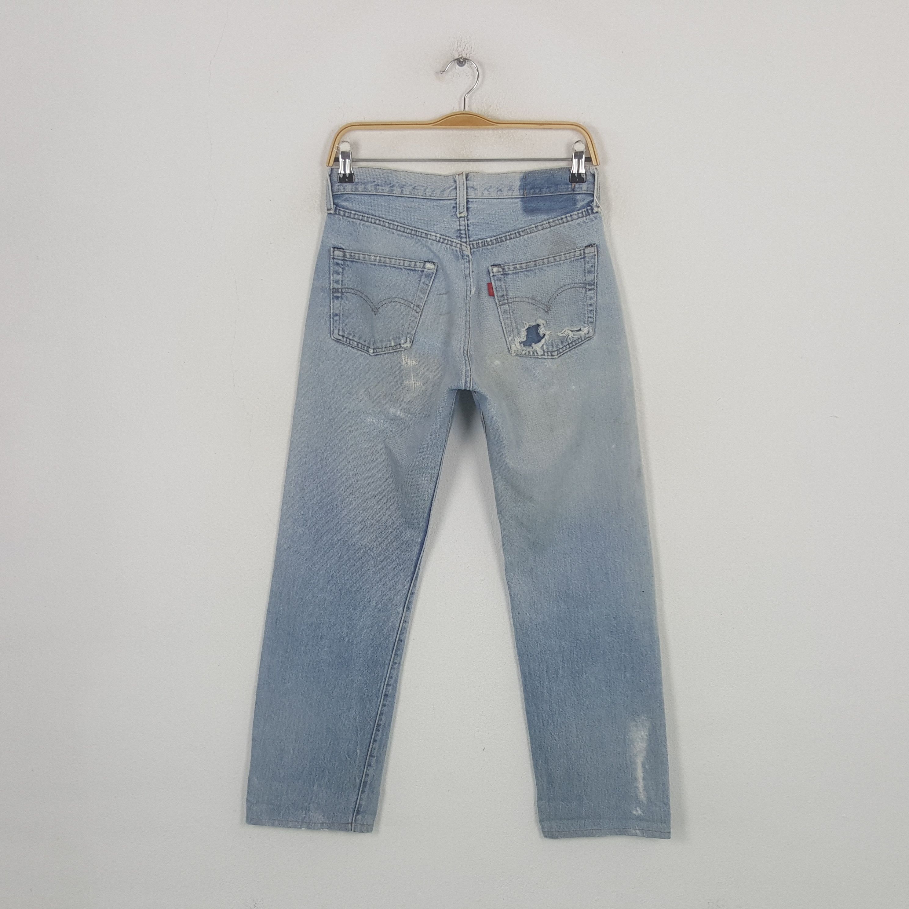 Levi's Vintage Levi's 501 Selvedge Grunge Denim Jeans C297N11 Size US 28 / EU 44 - 4 Thumbnail