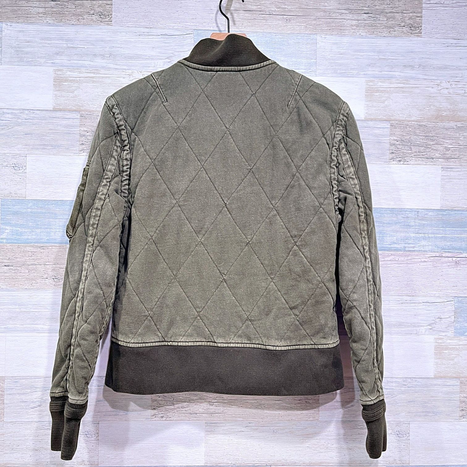 Polo Ralph Lauren POLO Ralph Lauren Quilt Flight Bomber Jacket Green Womens L Size L / US 10 / IT 46 - 6 Thumbnail