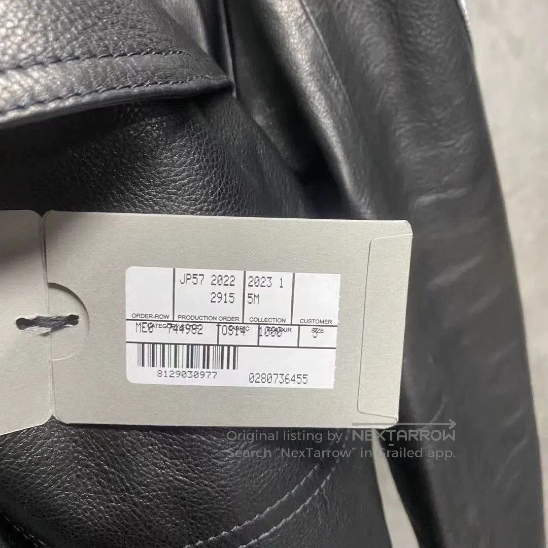 Balenciaga Balenciaga Black Logo Reflective Stripes Leather Jacket. Size US L / EU 52-54 / 3 - 4 Thumbnail