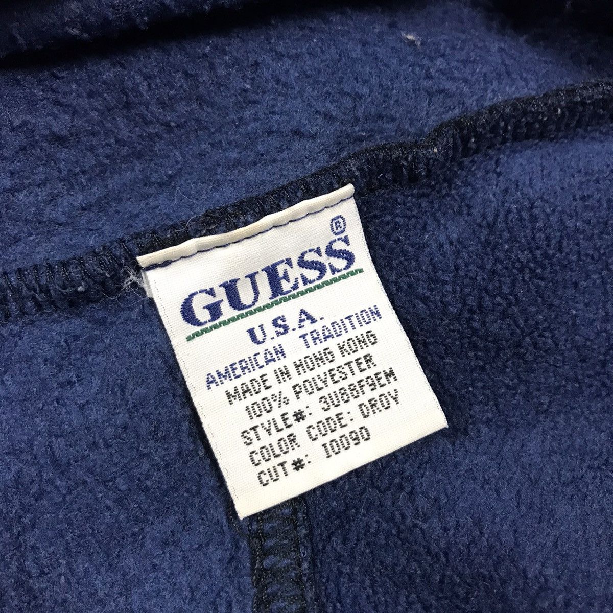 Guess × Japanese Brand Guess fleece half zipper jacket blue jacket Size US XL / EU 56 / 4 - 13 Thumbnail