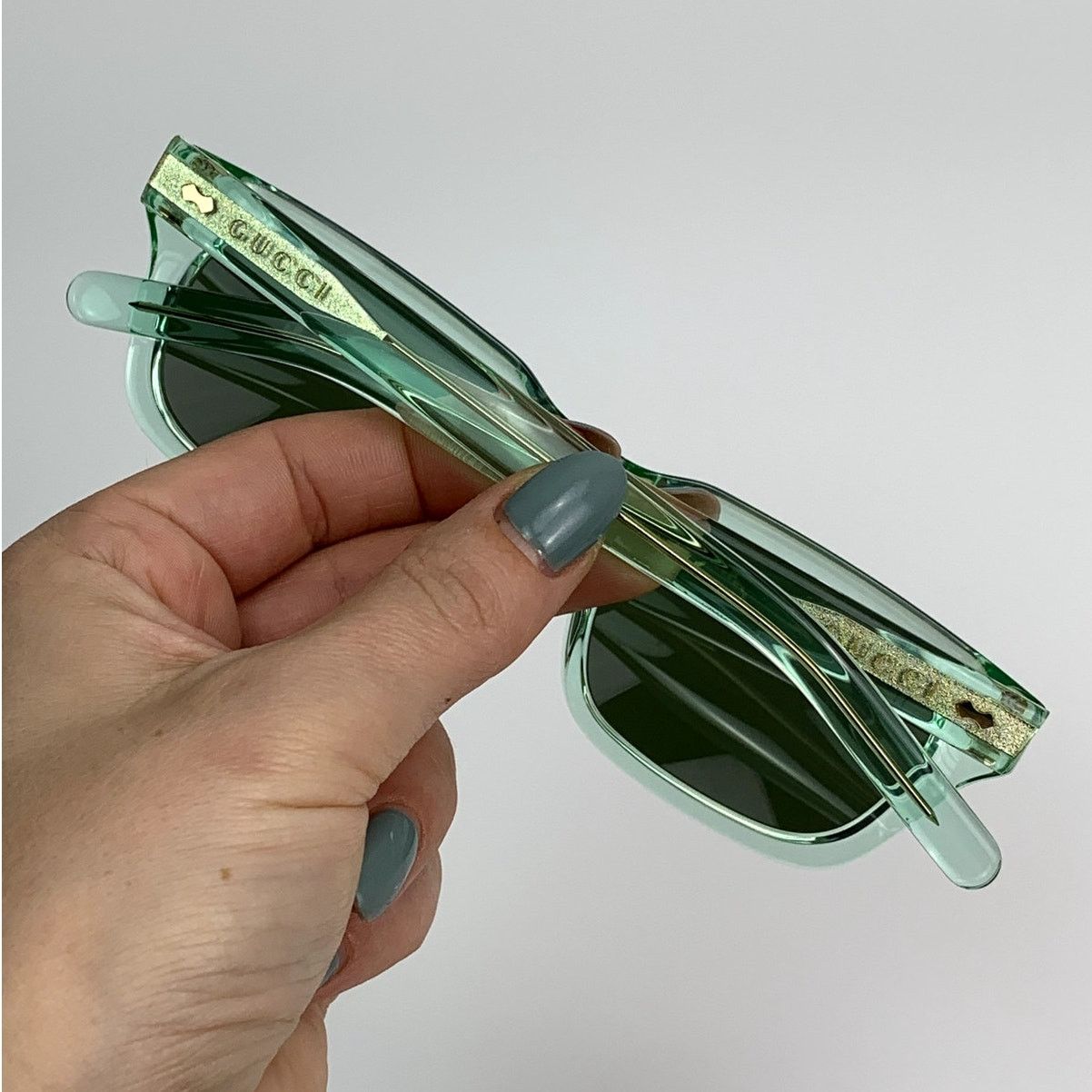 Gucci NEW Gucci Sunglasses GG1524S 004 Green Men Authentic Size ONE SIZE - 10 Thumbnail
