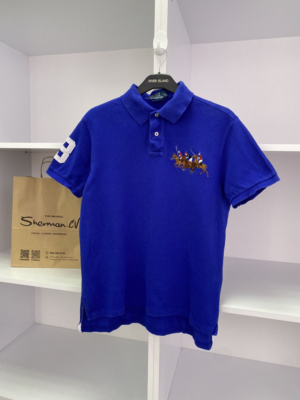 Polo Ralph Lauren × Vintage Vintage Polo Ralph Lauren Blue Polo T-Shirt Size US M / EU 48-50 / 2 - 3 Thumbnail