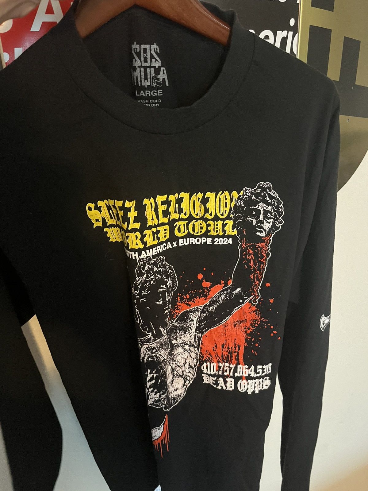 City Morgue City Morgue 2022 Tour Black Long Sleeve Shirt Mens 