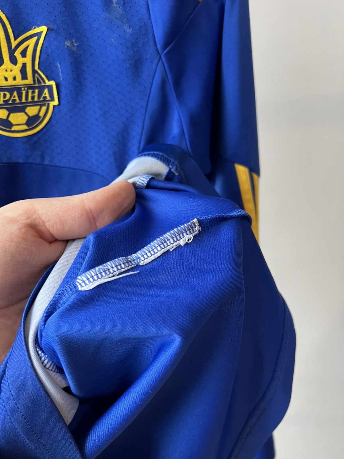 Adidas 2013/14 UKRAINE #6 PEKUR WOMEN WORLD CUP MATCH WORN JERSEY Size M / US 6-8 / IT 42-44 - 15 Thumbnail