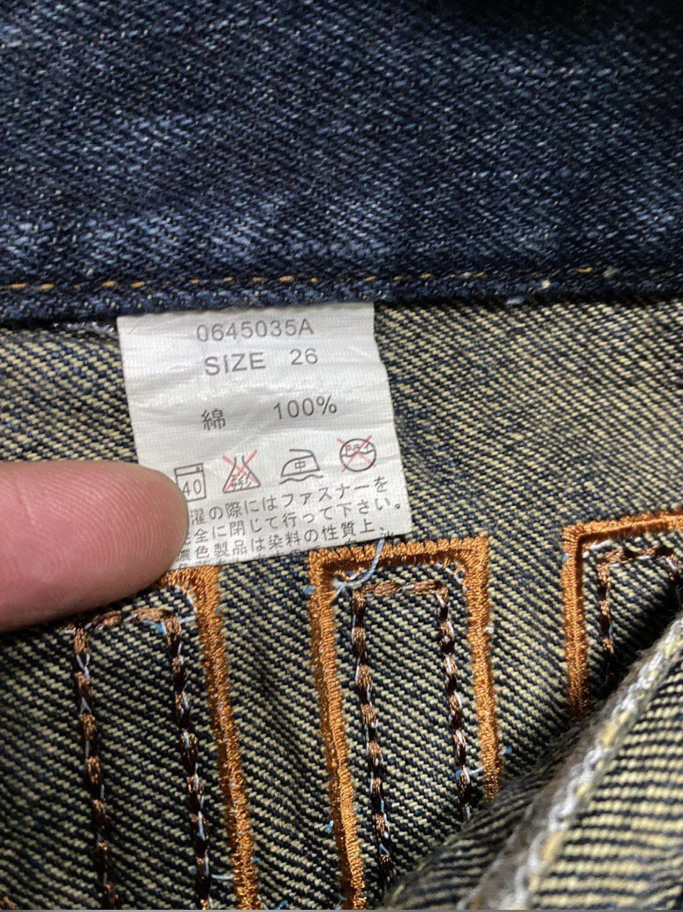 Vintage RARE 90s Blue Moon Blue Mudwash Clawmark Logo Insane Jean Size US 28 / EU 44 - 9 Thumbnail