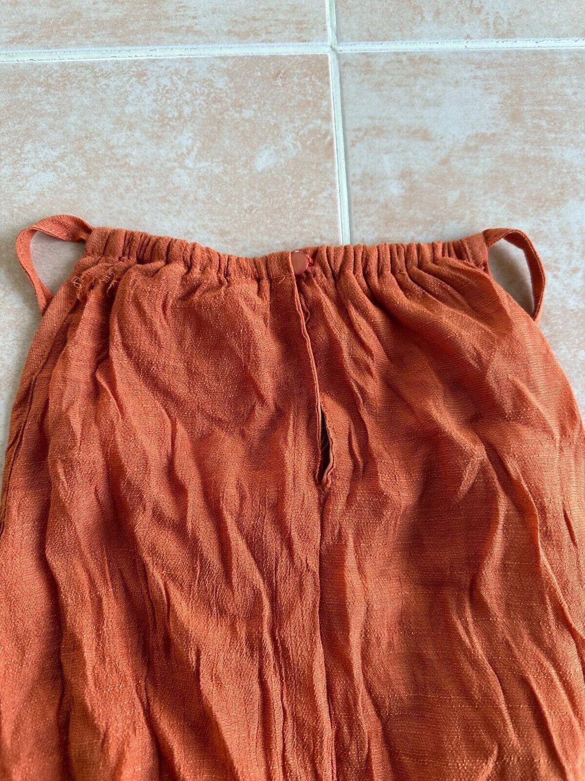 Designer mlle Gabrielle Burnt Orange dress full Dress Size 3X Size 3XL / US 20-22 - 12 Thumbnail