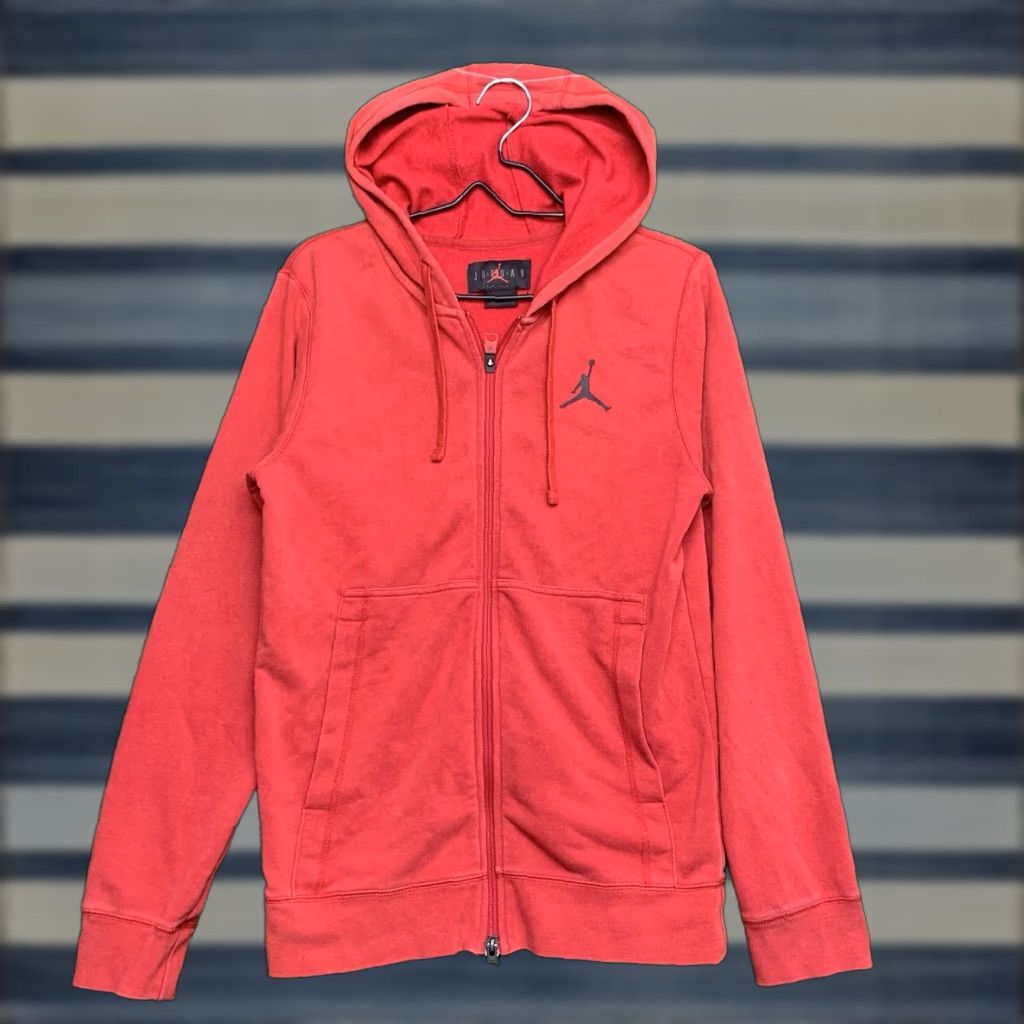 Jordan Brand Jordan Hoodie Mens XS 23 Logo Jumpman Sportswear Zip Hooded Fleece Red Nike Air Basketball Winter All Seasons Casual Mens XS Size US XS / EU 42 / 0 - 1 Thumbnail