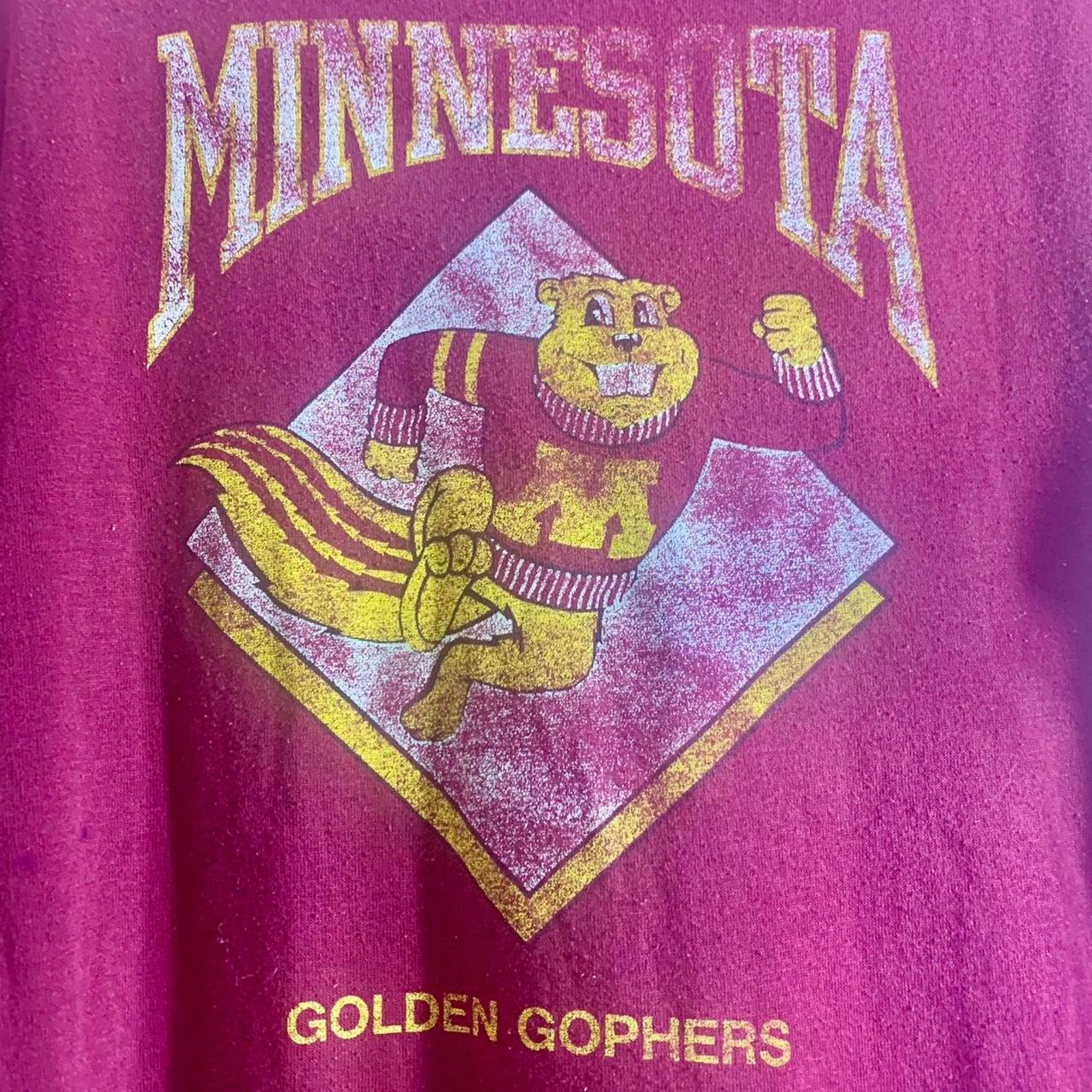 Jerzees vintage 1985 MINNESOTA GOLDEN GOPHERS single stitch t-shirt Size US L / EU 52-54 / 3 - 1 Thumbnail